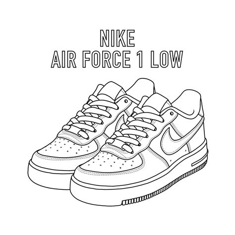 nike air force zum ausmalen|Ausmalbilder Nike .